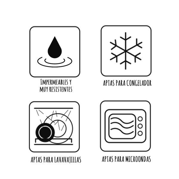 Etiquetes multiús rodones - Talla gran