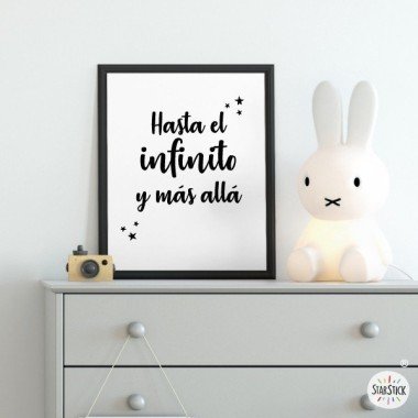 Children's decorative print - To infinity and beyond
