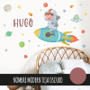 Niño con cohete - Vinilos de pared - Ideas para decorar habitaciones infantiles