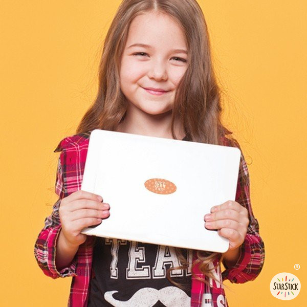 Modèle 14 - Étiquettes personnalisées ovoïdes - Moyen