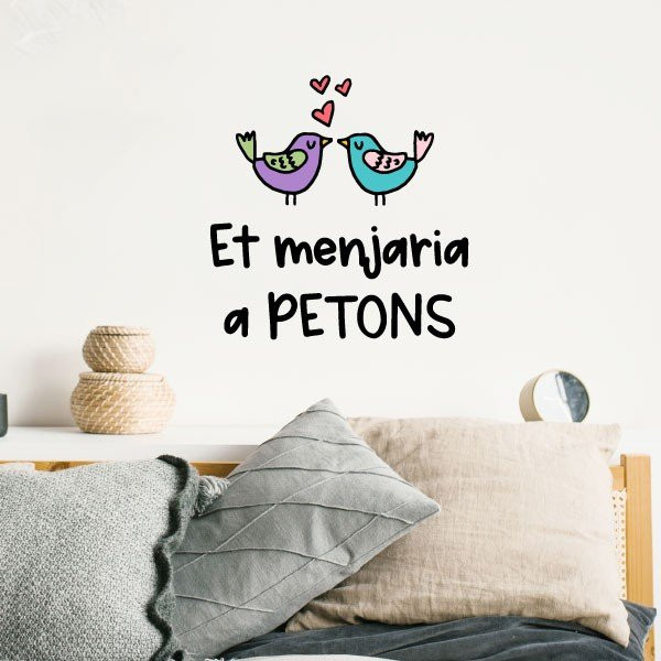 Idees per decorar amb vinils de paret - Et menjaria a petons
