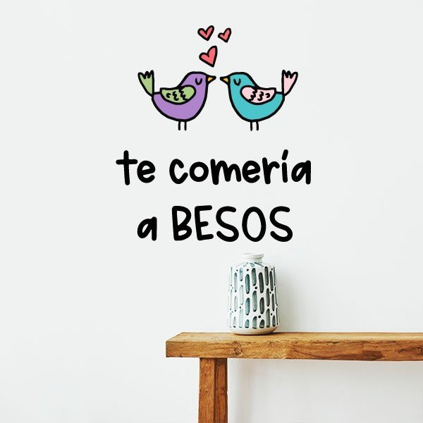 Idées pour décorer avec stickers muraux - Te comería a besos