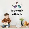 Idées pour décorer avec stickers muraux - Te comería a besos