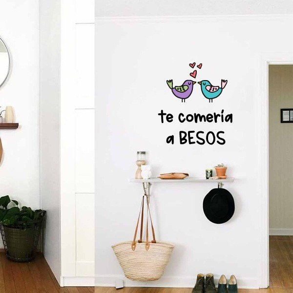 Ideas para decorar con vinilos de pared - Te comería a besos
