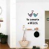 Ideas para decorar con vinilos de pared - Te comería a besos