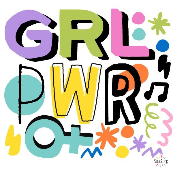 GRL PWR - Vinilos decorativos - Ideas para decorar espacios juveniles