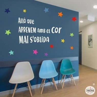 Choose language! What is learned by heart is never forgotten - Educational wall stickers