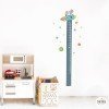 Kids meter decals - Boy and girl with rocket - Stickers for shared rooms