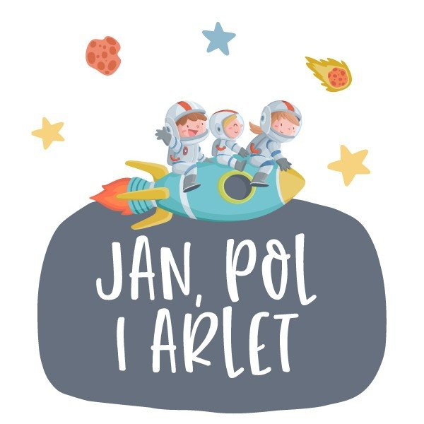 enfant avec prénom - 3 Enfants avec fusée - Décoration chambre fratrie