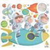 3 Children with rocket - Wall stickers to decorate health centers