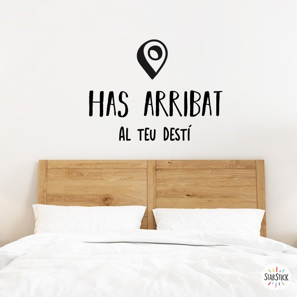 Has arribat al teu destí - Vinils decoratius per a parets