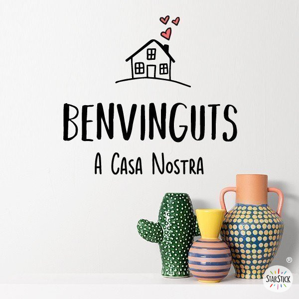 Decorative wall decals for the home - Welcome to our home - Wall decoration