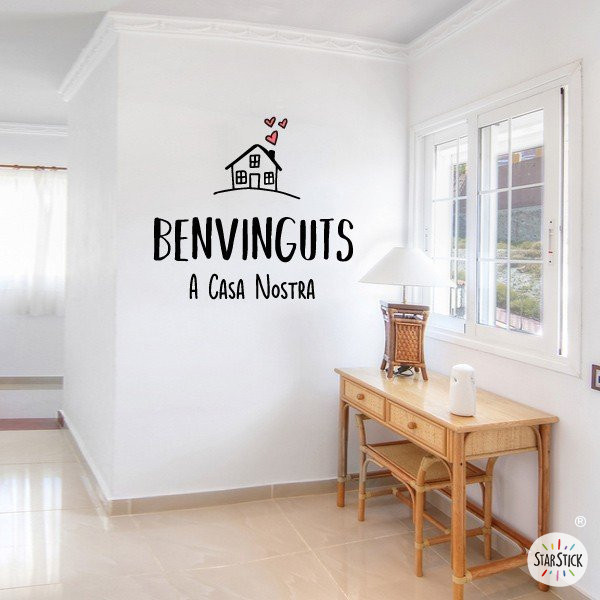 Decorative wall decals for the home - Welcome to our home - Wall decoration