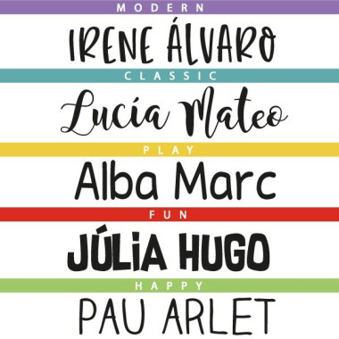 Vinilos personalizados con nombre