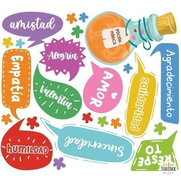 Choisissez la langue! La potion magique - Autocollants éducatifs pour renforcer les valeurs