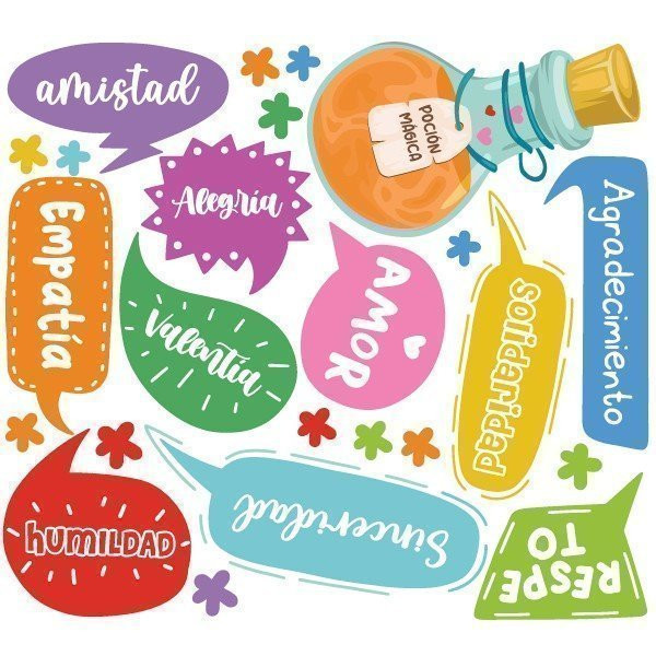 Tria idioma! La poció màgica - Vinils educatius per potenciar els valors