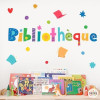 Ideas decorativas para Biblioteca - Vinilos educativos - Colección Happy para bibliotecas