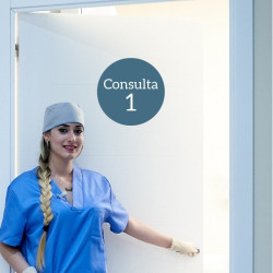Carteles de señalización personalizables - Vinilos para centros sanitarios