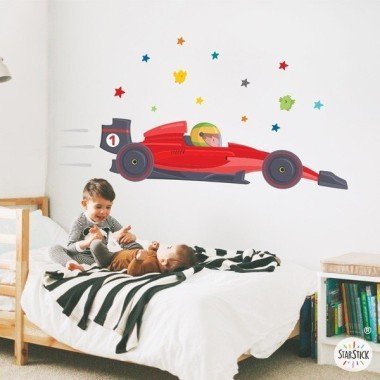 Formula 1 car - Decorative wall sticker - Children's decoration