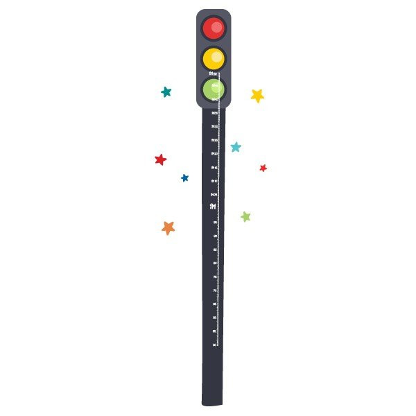 Vinilo medidor - Semáforo - Fórmula 1 - Ideas para decorar habitaciones infantiles