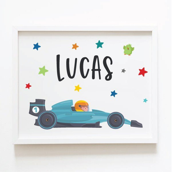 Formula 1 car - Customizable painting - Children's decoration