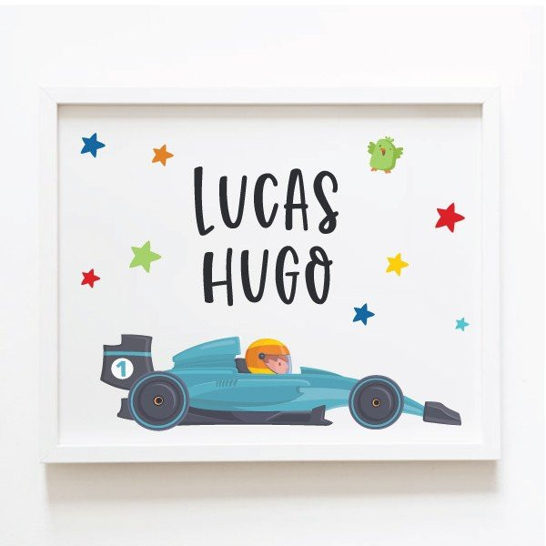 Formula 1 car - Customizable painting - Children's decoration