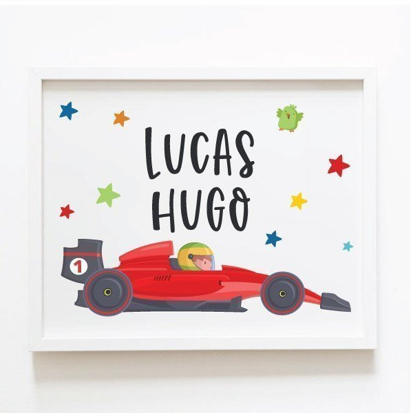 Formula 1 car - Customizable painting - Children's decoration