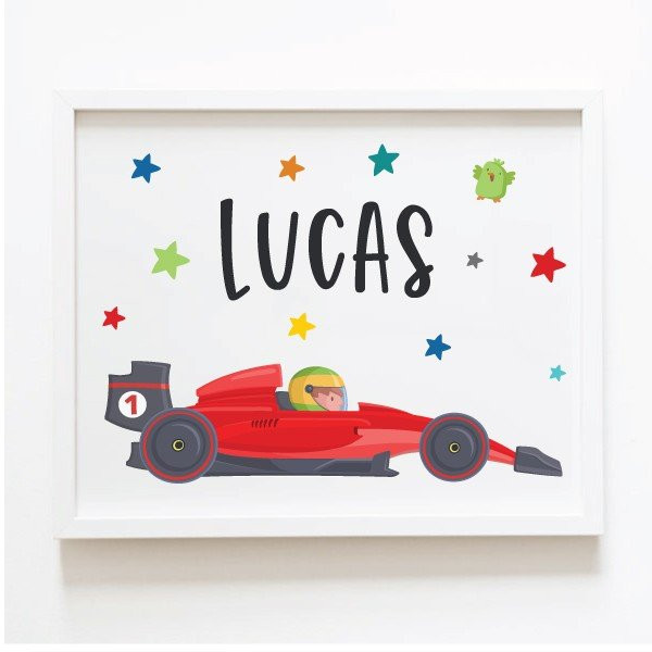 Formula 1 car - Customizable painting - Children's decoration