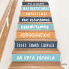 Trieu colors i idioma! Pack de 10 esglaons - Normes de convivència escolar - Decoració d'escales
