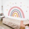 Rainbow Wall Decal | Girl Pink Wall Sticker | Murals | Baby Nursery Decals Set | Kids Wall Decal