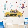Taxi New York - Decorate English classrooms with stickers