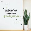 Tria idioma i color! Avui serà un gran dia - Idees per decorar parets amb vinils