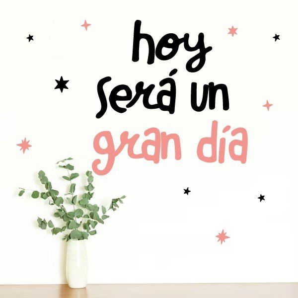 Choose language! Today will be a great day - Ideas to decorate walls