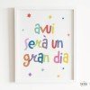Hoy será un gran día - Cuadros personalizables - Ideas para decorar paredes