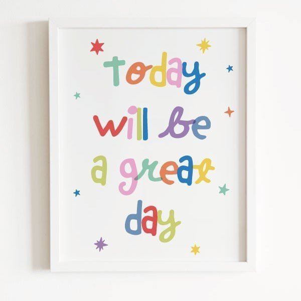 Hoy será un gran día - Cuadros personalizables - Ideas para decorar paredes