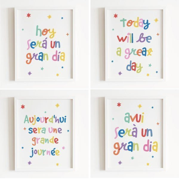 Hoy será un gran día - Cuadros personalizables - Ideas para decorar paredes