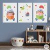 Medieval knights - Customizable paintings to decorate children's spaces