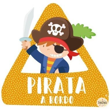 Baby on Board Pirate on Board triangle sticker – Car Sticker