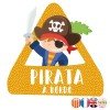 Baby on Board Pirate on Board triangle sticker – Car Sticker