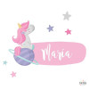 Unicorn Somiador – Vinils amb nom per decorar habitacions de nenes