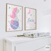 Licorne rêveuse - Tableaux pour enfants. Personnalisez-les avec le nom
