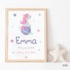 Decorative sheet birth information - Dreamy unicorn Model