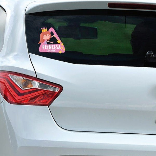 Little Princess On Board Car Window Sticker - Mini Mouse Decal For Kids