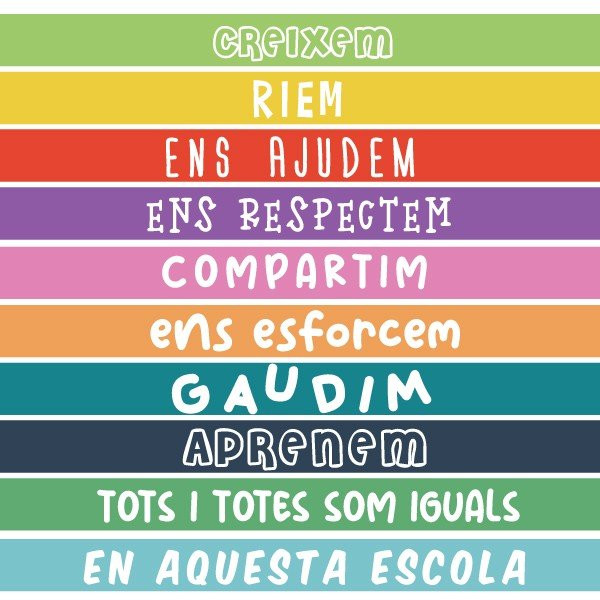 Vinilos para escaleras - Normas de convivencia escolar