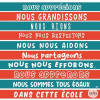 Personalized stickers decals for stair decoration | School coexistence rules