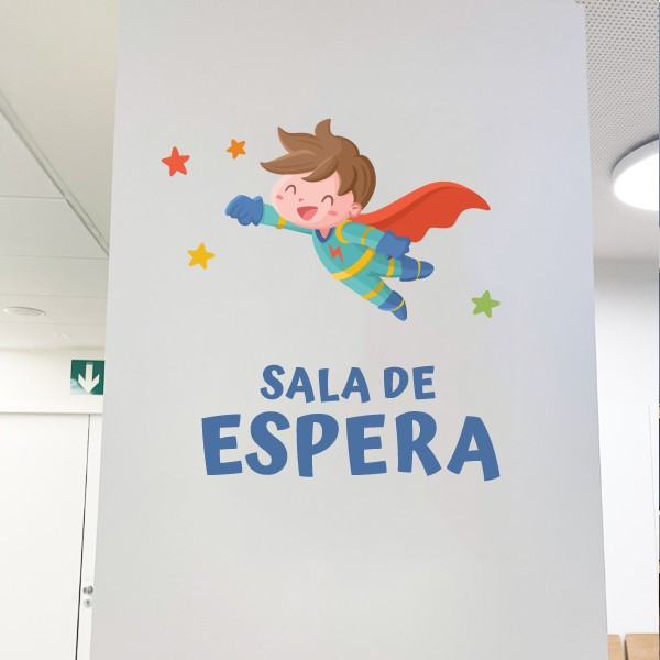 Decoració hospitals i clíniques - Súper nen + Text personalitzat
