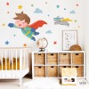 vinilo infantil super nino decoracion pared habitacion bebe superheroe starstick