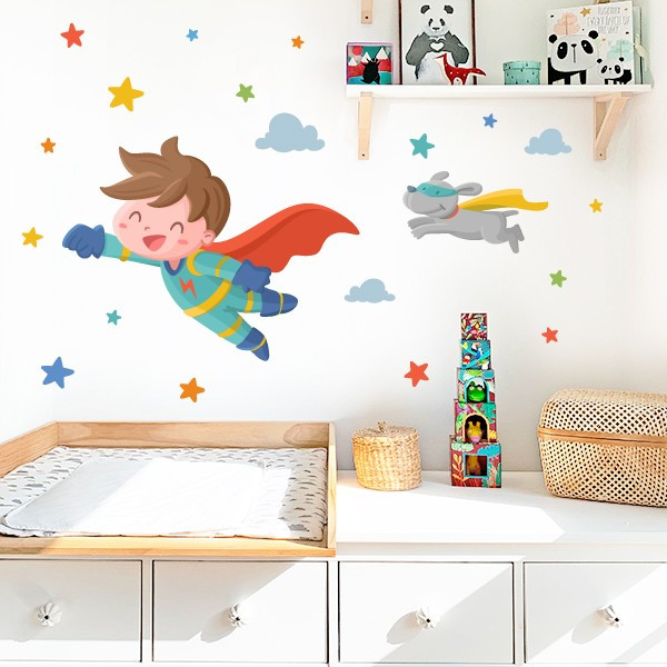 School decoration - Super child - Decorative sticker for schools