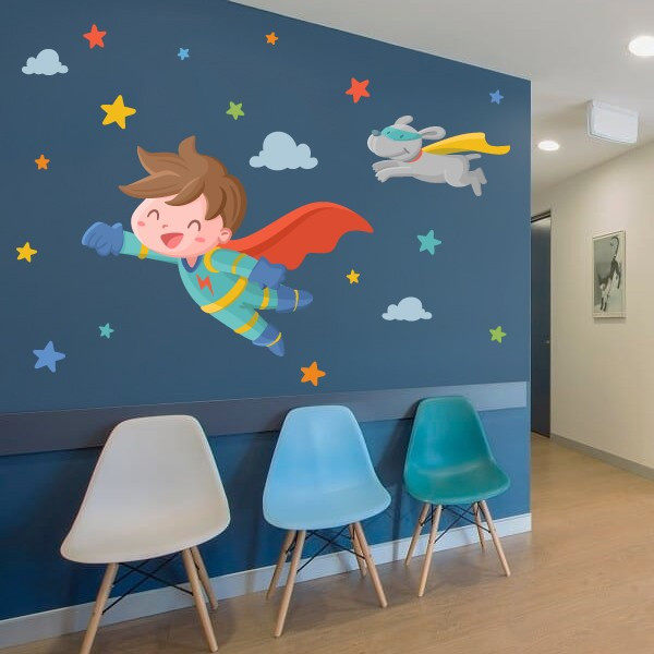 School decoration - Super child - Decorative sticker for schools
