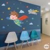 Decoración hospitales - Súper niño - Vinilo decorativo - Humanización de hospitales
